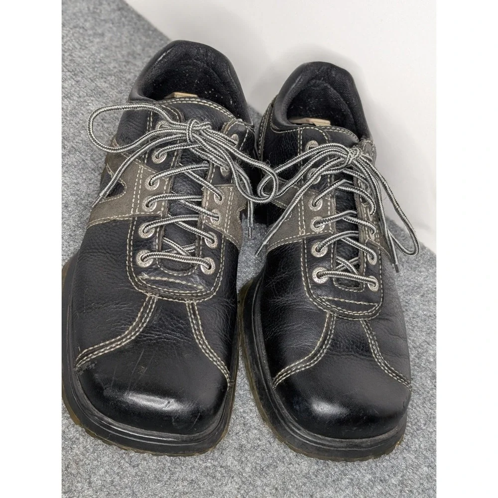 Vtg Bed Stu The Next Step Black Leather Mens Shoes EU 46 Grunge Emo Quality Lace